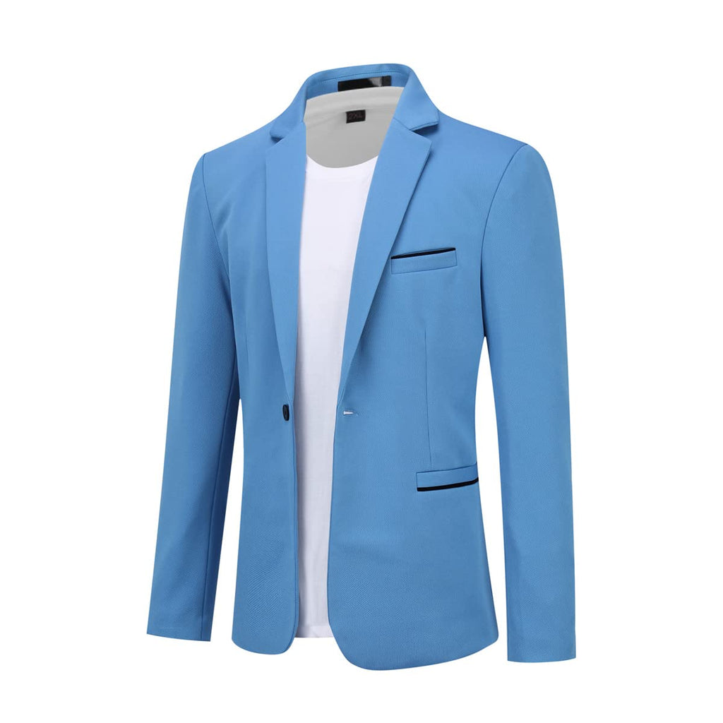 Cloudstyle Men's Suit Jacket One Button Slim Fit Sport Coat Business Daily Blazer