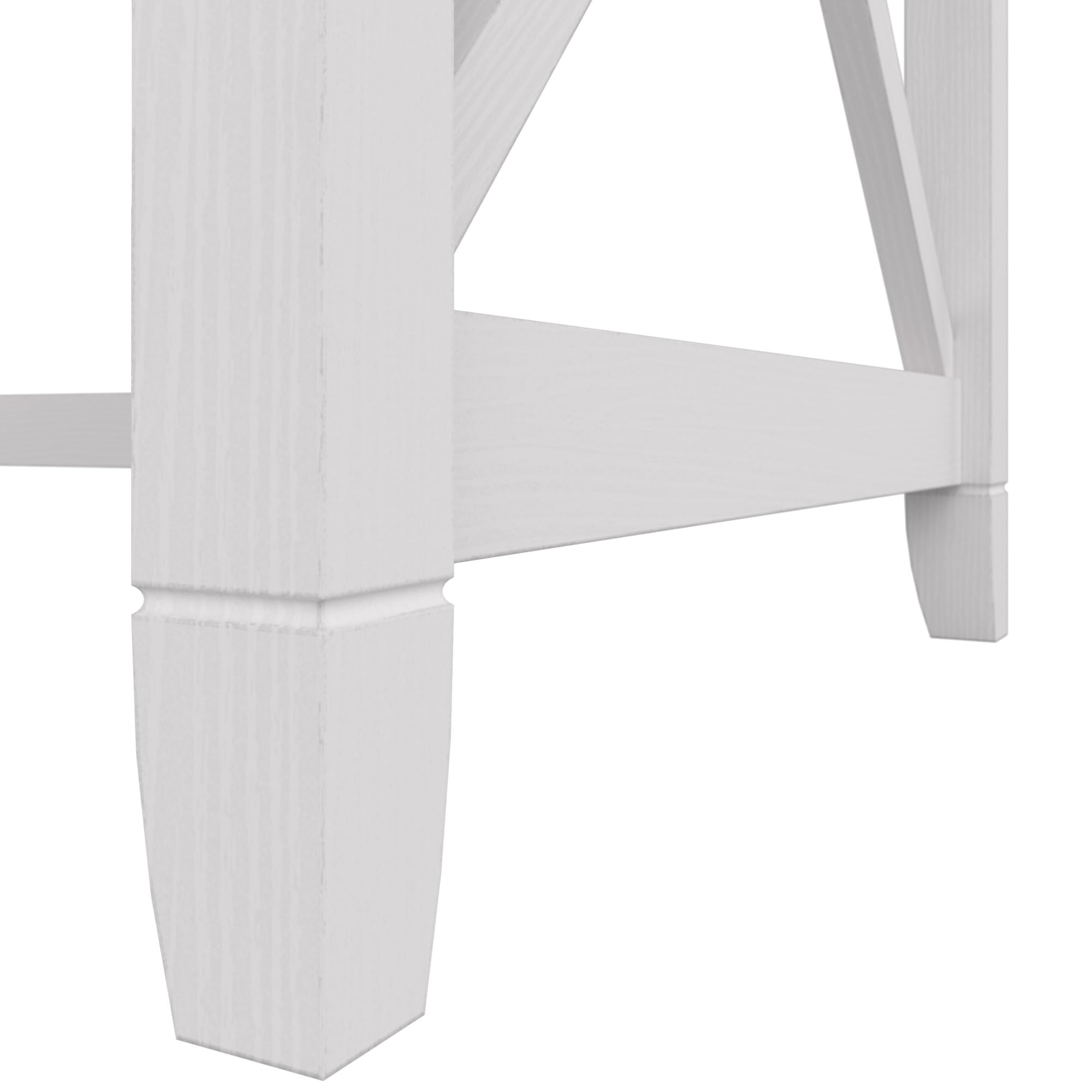 Bush Home Key West 60W Modern Farmhouse L Shaped Desk in Bing Cherry, 60-Inch Corner Computer Table for Home Office Workspace