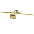 Joossnwell LED Picture Lights for Paintings Dimmable 15.5 Inch Long Hard-Wired Picture Frame Lights Brass Gallery Wall Light with Adjustable Swing Arm Art Display Lamps 7W 3000K Warm White