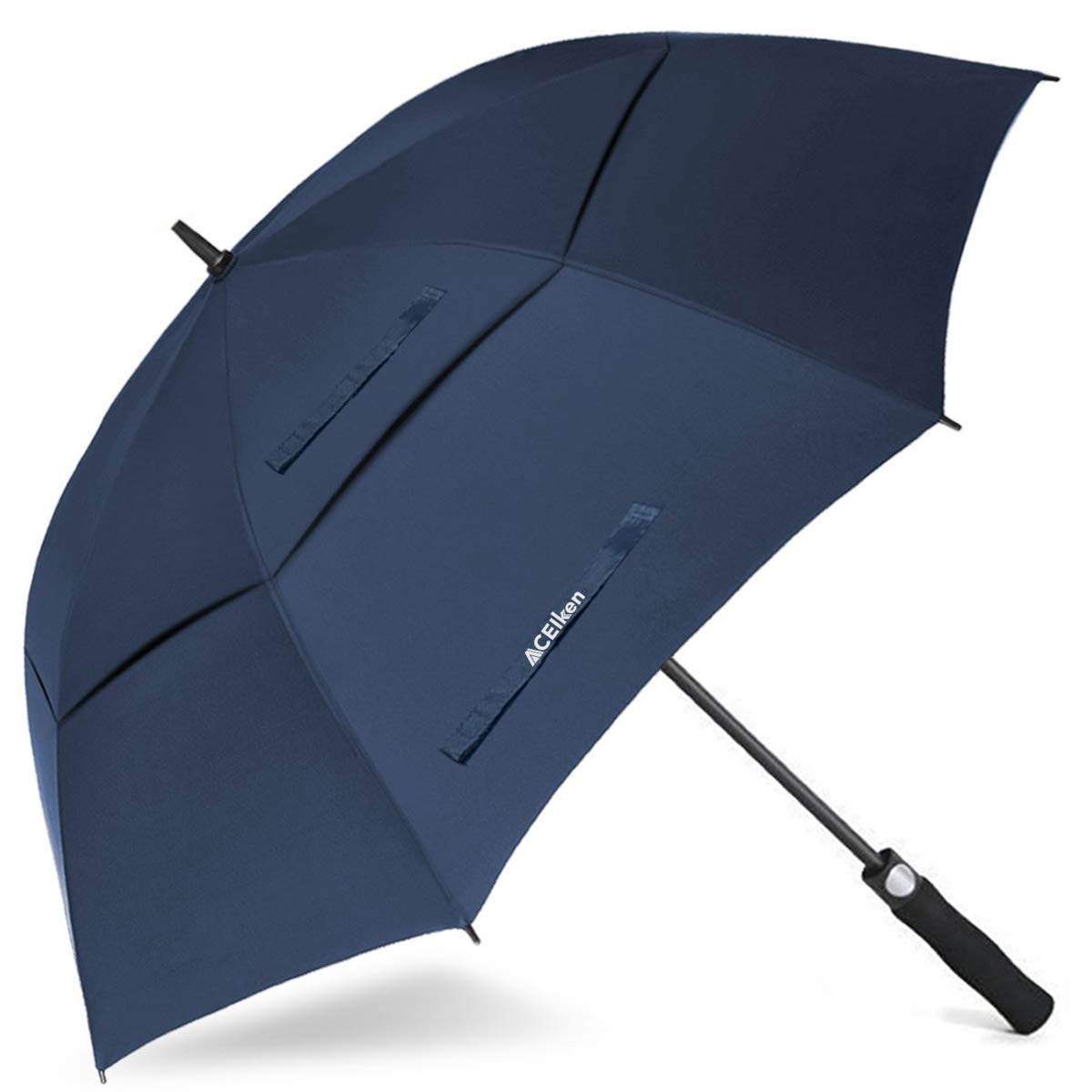 ACEIken Golf Umbrella Large 58/62/68 Inch Automatic Open Golf Umbrella Extra Large Oversize Double Canopy Vented Umbrella Windproof Waterproof for Men and Women