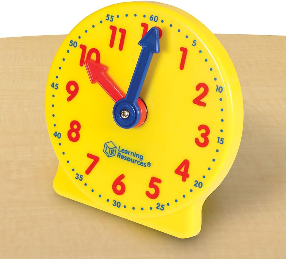 Learning Resources Big Time Mini Clock, Teaching Clock, Classroom Accessories, Ages 5and UP