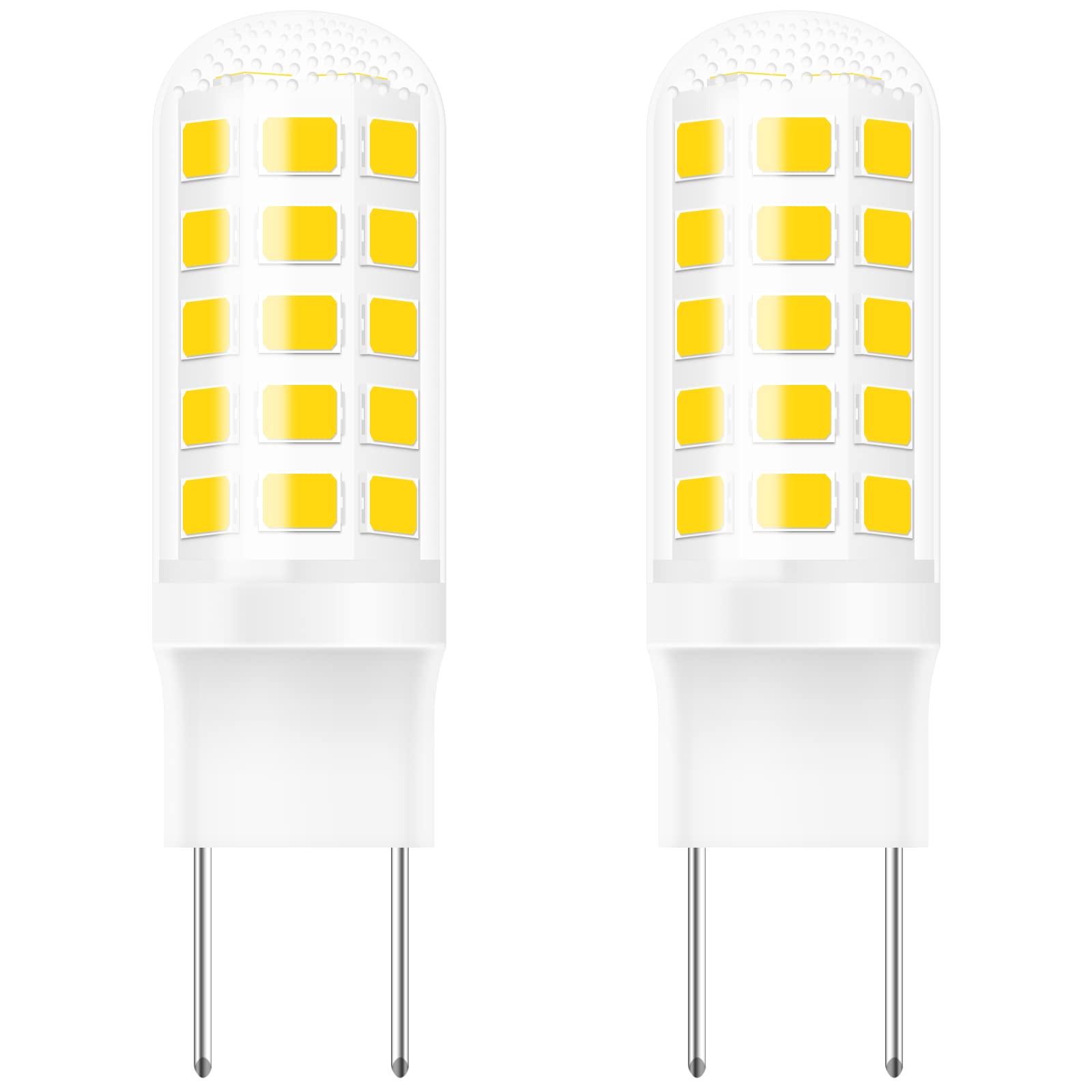 G8 LED Bulb 3W, WB25X10019 Halogen Bulb 20W Replacement for GE Microwave Oven Light, T4 JCD Type G8 Bi-Pin Base, 120 Volt, Daylight White 6000K, 2-Pack