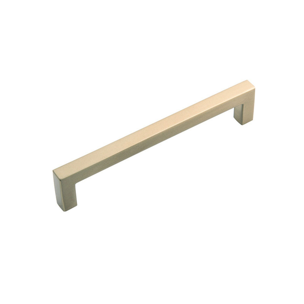 Hickory Hardware Solid Core Kitchen Cabinet Pulls, Luxury Cabinet Handles, Hardware for Doors & Dresser Drawers, 3 Inch Hole Center, Brushed Golden Brass, Skylight Collection (Pack of 1)