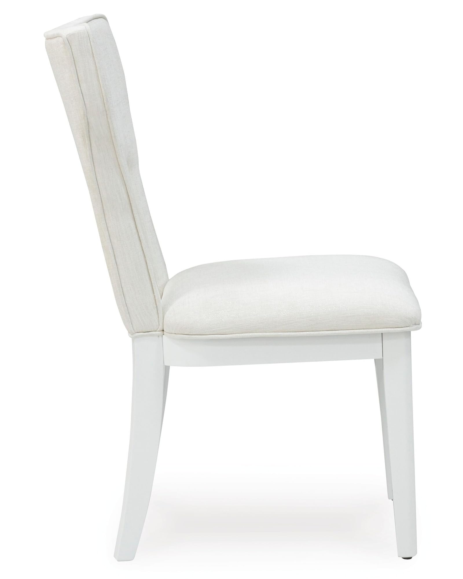 Signature Design by Ashley Chalanna Solid Wood Frame Dining Chair, Set of 2, White