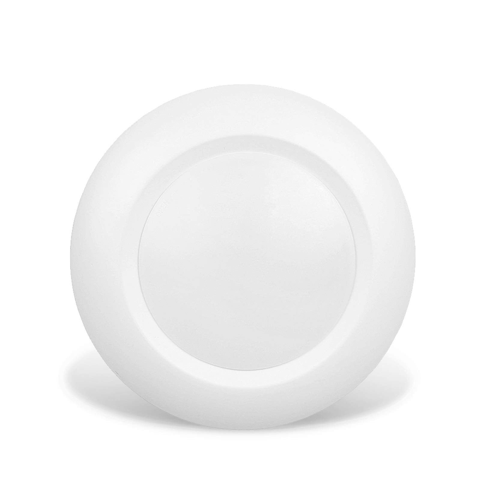 6 Inch LED Low Profile Disk Light with Night Light, 120VAC, 15W, 5CCT Color Changing, 1000LM, Dimmable, ETL, Shower Wet Rated Screw in Flush Mount Ceiling Light, White/1 Pack