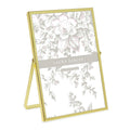 Laura Ashley 2x3 Rose Gold Flat Metal Picture Frame (Vertical) with Pull-Out Easel Stand, Made for Tabletop, Counterspace, Shelf and Desk (2x3, Rose Gold)