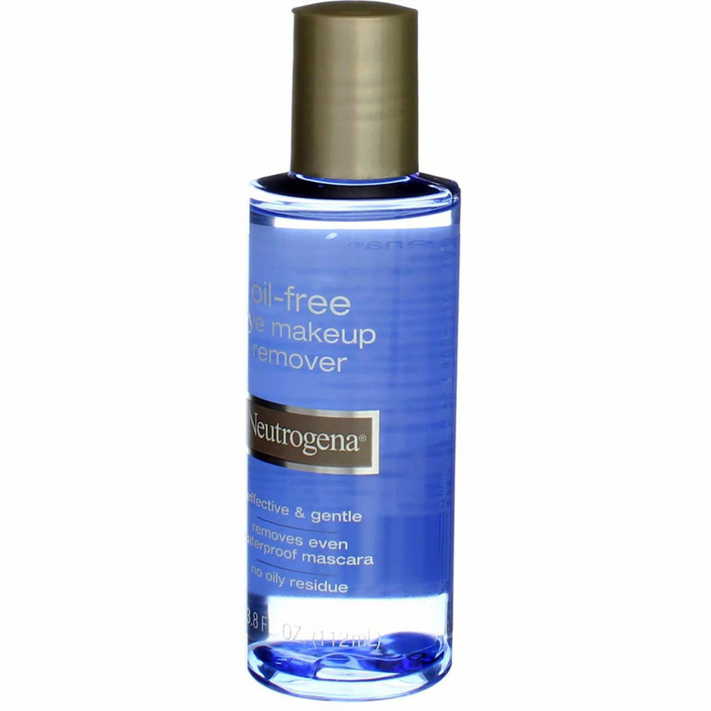 Neutrogena Gentle Oil-Free Eye Makeup Remover & Cleanser for Sensitive Eyes, Makeup Remover for Waterproof Mascara, Dermatologist & Ophthalmologist Tested, 3.8 fl. oz