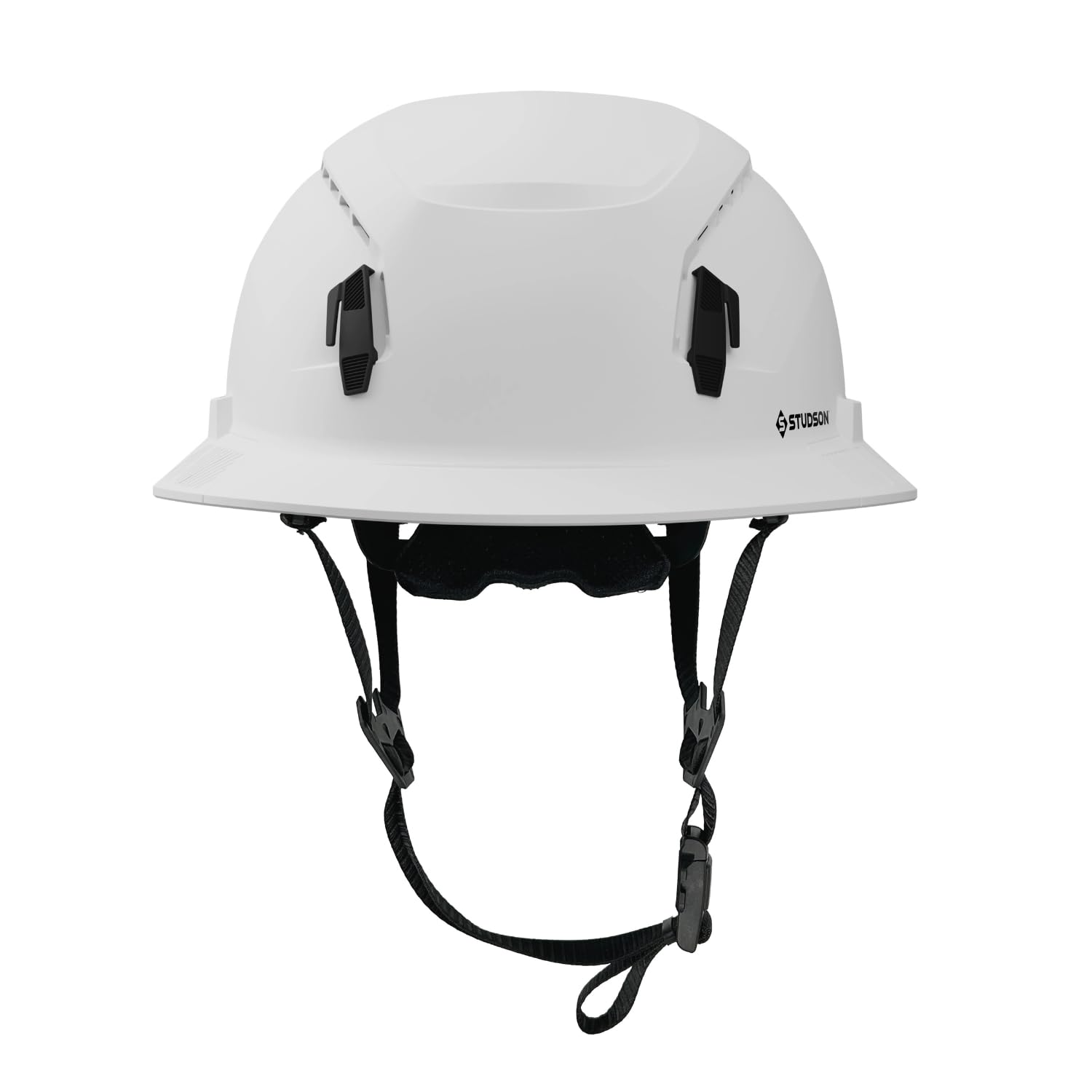 STUDSON SHK-1 Full Brim Safety Helmet: ANSI/ISEA Z89.1 Type II Compliant (R 2019), Lightweight & Breathable, NFC Emergency Contact Chip, One Size, Class C & E Protection