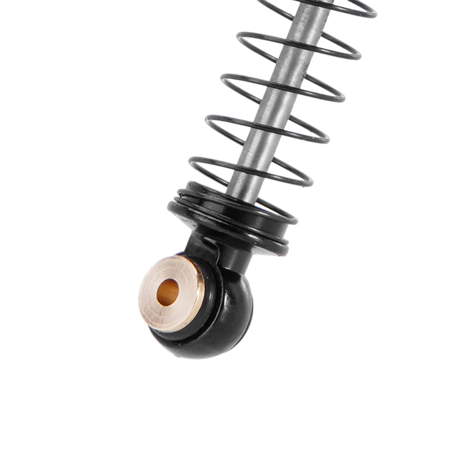 INJORA 51mm Shocks-Long Travel Threaded Double Barrel Damper for Axial AX24 SCX24 Upgrade 1/24 RC Crawler（Gold）