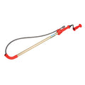 Closet Auger, 6 ft Cable Lg, 1/2 in Cable Dia, Power Drill Compatible, Bulb Head, Manual Cable Feed - 1 Each