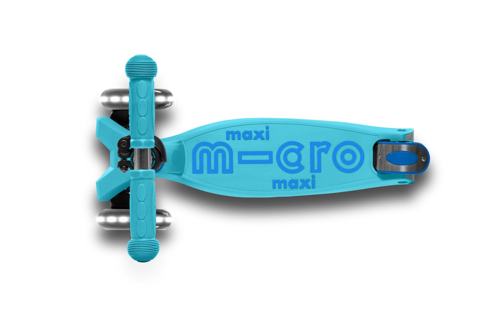 Micro Kickboard | Maxi Foldable LED Kids Scooter for Ages 5-12 | Children up to 110 lbs | 3 Wheel Lean-to-Steer Design | Adjustable T Bar | Smooth Ride, Motion Activated PU LED Wheels | Swiss Design