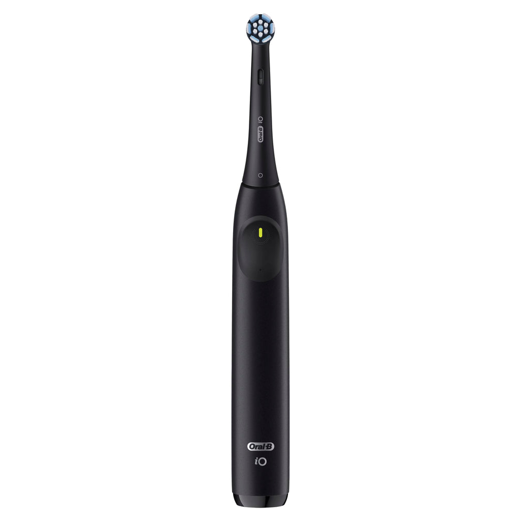 Oral-B Rechargeable Electric Toothbrush, iO2 Starter Kit, 3 Cleaning Modes, Automatic Pressure Sensor to Protect Gums, 2 Brush Heads, Forest Green