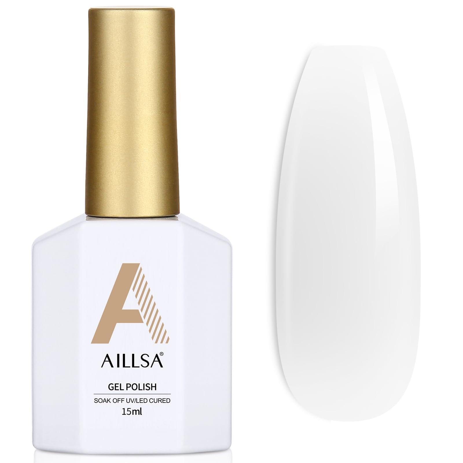 AILLSA Red Gel Nail Polish Ruby Red Gel Polish Bright Rose Color Polish Apple Candy Nails Long Lasting Soak Off U V Gels Nail Polish Nail Art Manicure Salon at Home 0.51 Fl Oz