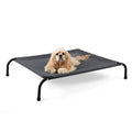 Cooling Elevated Dog Bed with Non-Slip Floor Protectors & Breathable Mesh, Raised Indoor & Outdoor Dog Cot Hammock, 34" L x 22" W x 8" Th, Small, Green