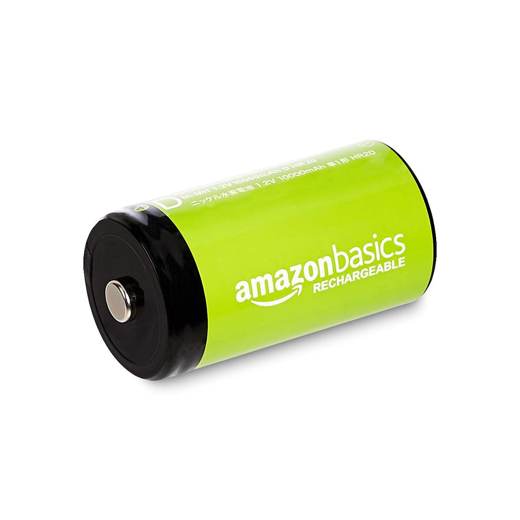 Amazon Basics 4-Pack Rechargeable 9 Volt Ni-MH Batteries, 200 mAh, Pre-Charged, Long Lasting Power, Recharge up to 1000x Times