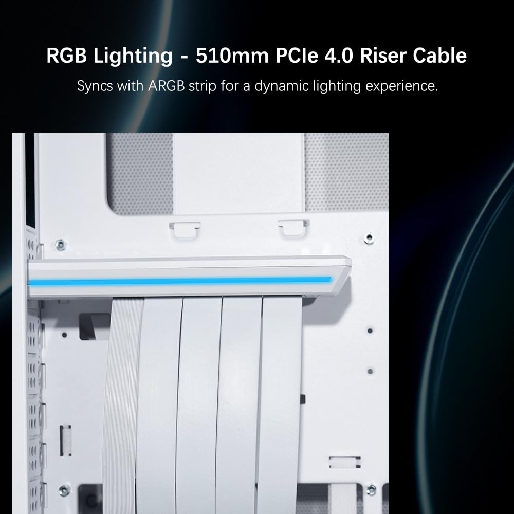 LIAN LI LANCOOL 207 Compact ATX RGB Gaming Computer Case, Airflow Optimized Mesh Panels Tower Chassis w/ 2x140mm ARGB,2x120mm PWM Fans Pre-Installed, USB Type-C Port, Tempered Glass Side Panel (Black)