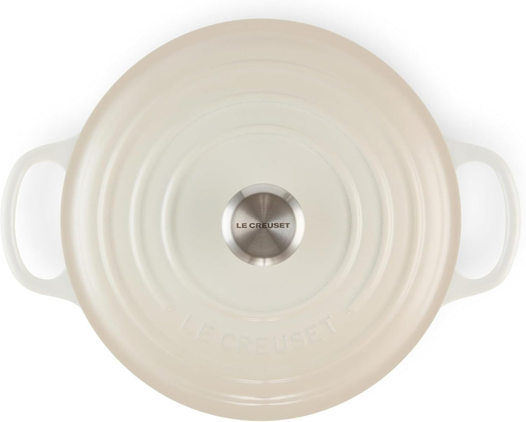 Le Creuset Enameled Cast Iron Signature Round Dutch Oven, 5.5 qt., Meringue