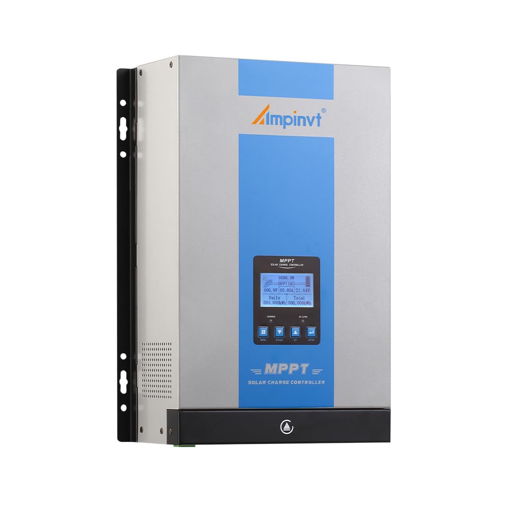 Ampinvt 40A MPPT Solar Charge Controller 12V 24V 36V 48V Auto, PV 150V Max Input Solar Panel Regulator 40amp for AGM Sealed Gel Flooded Lithium Battery