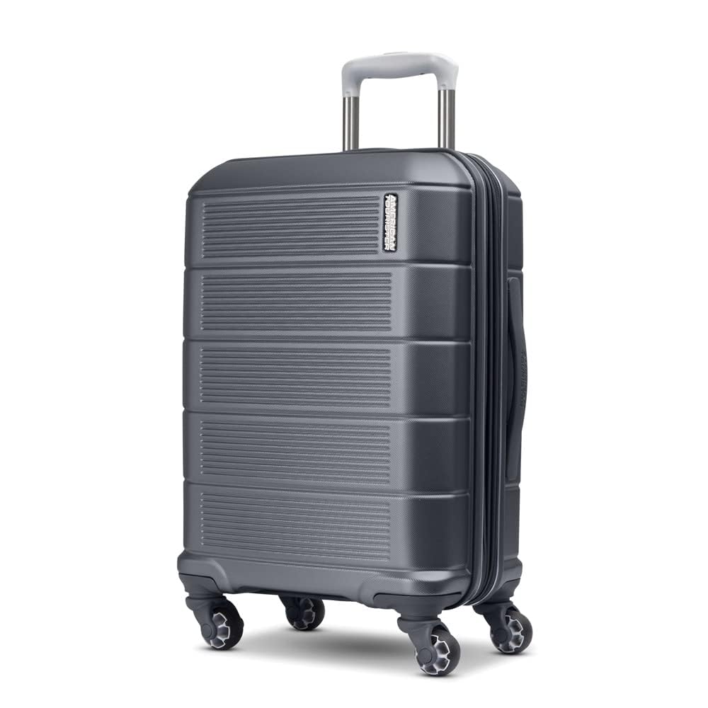 American Tourister Stratum 2.0 Expandable Hardside Luggage with Spinner Wheels, 2-Piece Set 20/28, Blue