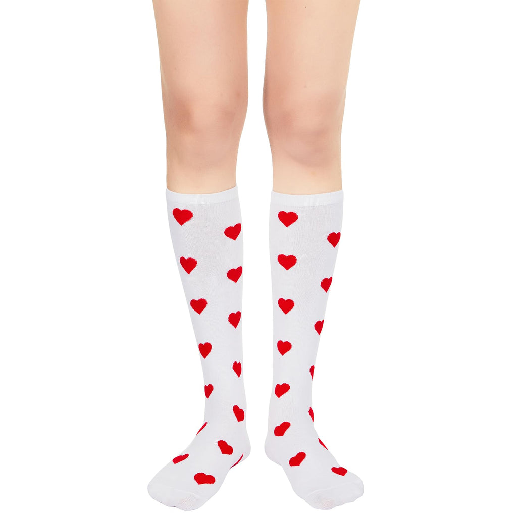 Century Star Knee High Striped Socks for Women - Long Thin Tube Sports Thigh High Socks Tall Stockings