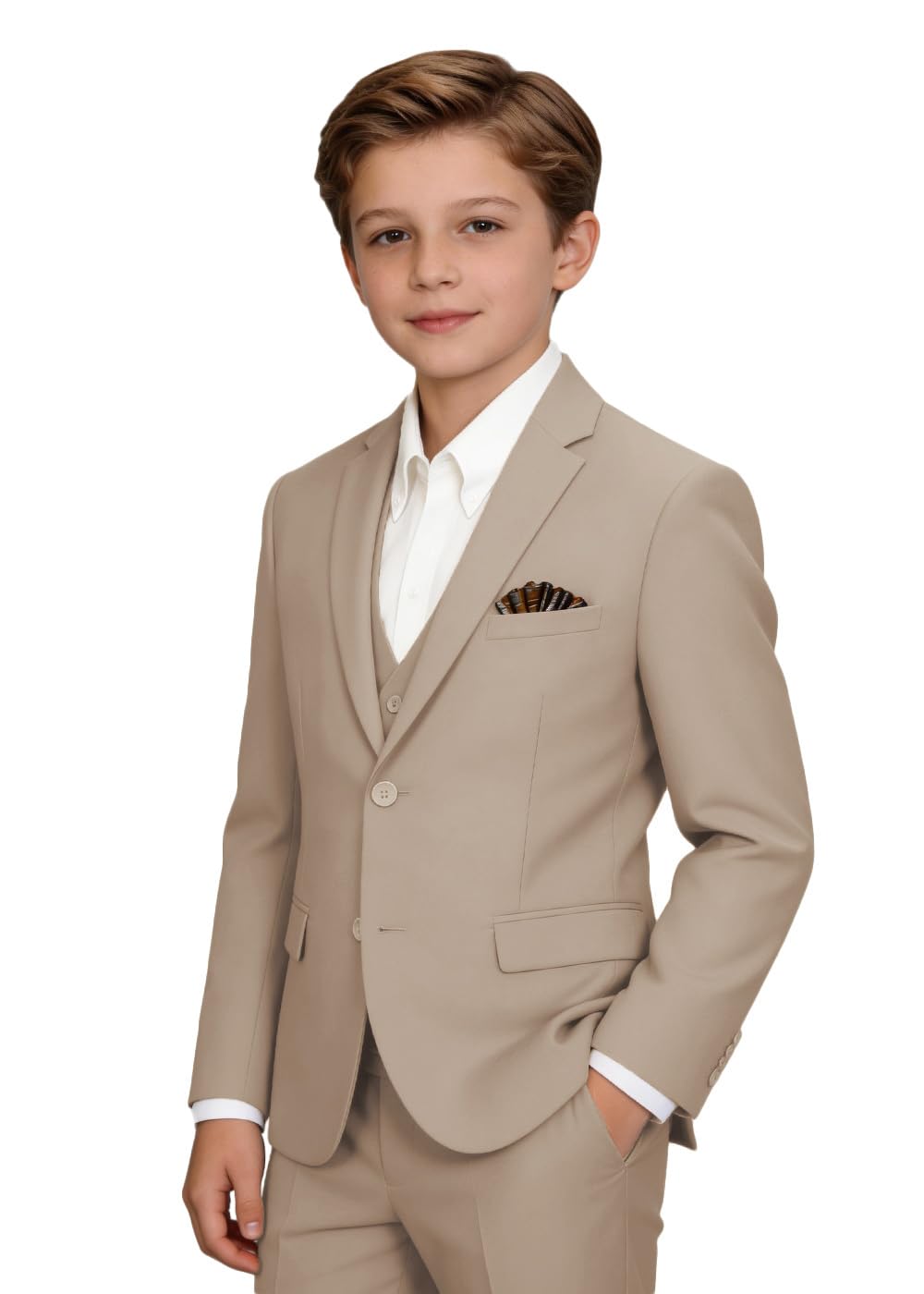 Boys' Suits Formal Tuxedo Slim Fit Boys Suit Set for Wedding Outfit Teen Boy Dress Clothes