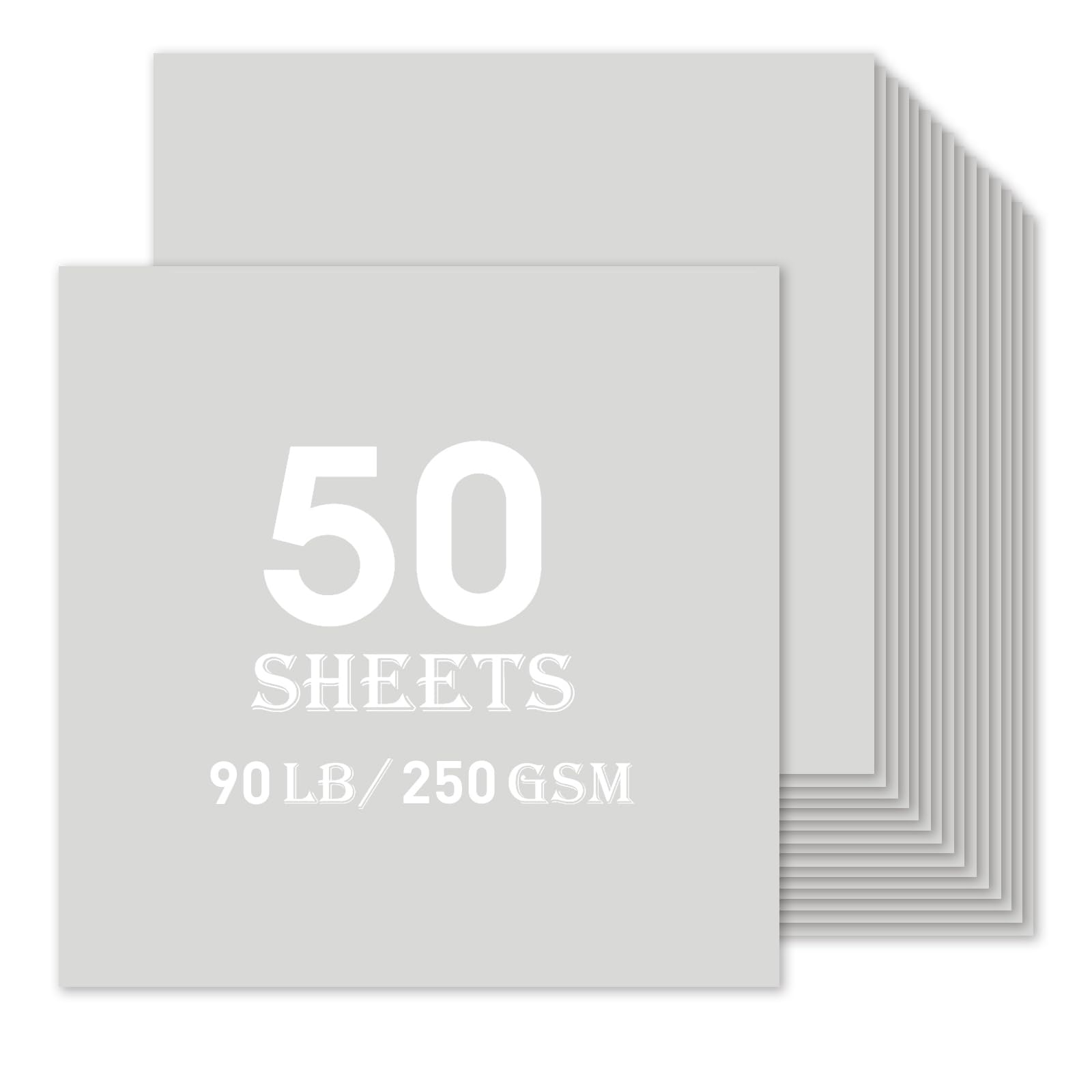 Black Cardstock 50 sheets, 12” x 12” Cardstock Paper Bulk Construction Paper,250GSM Card Stock Printer Paper Scrapbooking Supplies for Diy Crafts Cricut Card Making (Black)