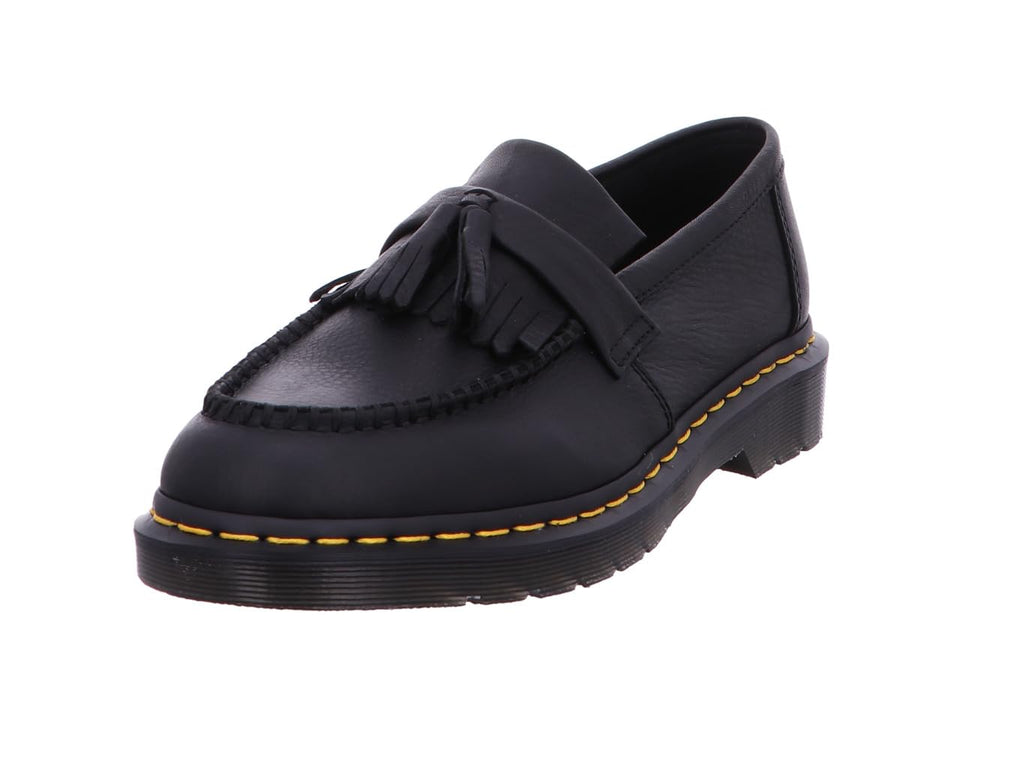 Dr. Martens Unisex Adult Adrian Yellow Stitch Leather Loafers