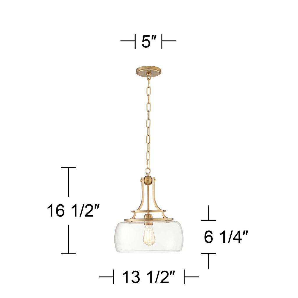 Franklin Iron Works Charleston Satin Nickel Pendant Chandelier 16" Wide Rustic Farmhouse Seeded Clear Glass LED 3-Light Fixture for Dining Room House Foyer Entryway Kitchen Bedroom Living Room
