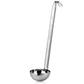 meekoo 1 Pieces Stainless Steel Ladle Soup Handle Ladle with Pouring Rim for Kitchen Cooking Soup Sauce (1 oz)