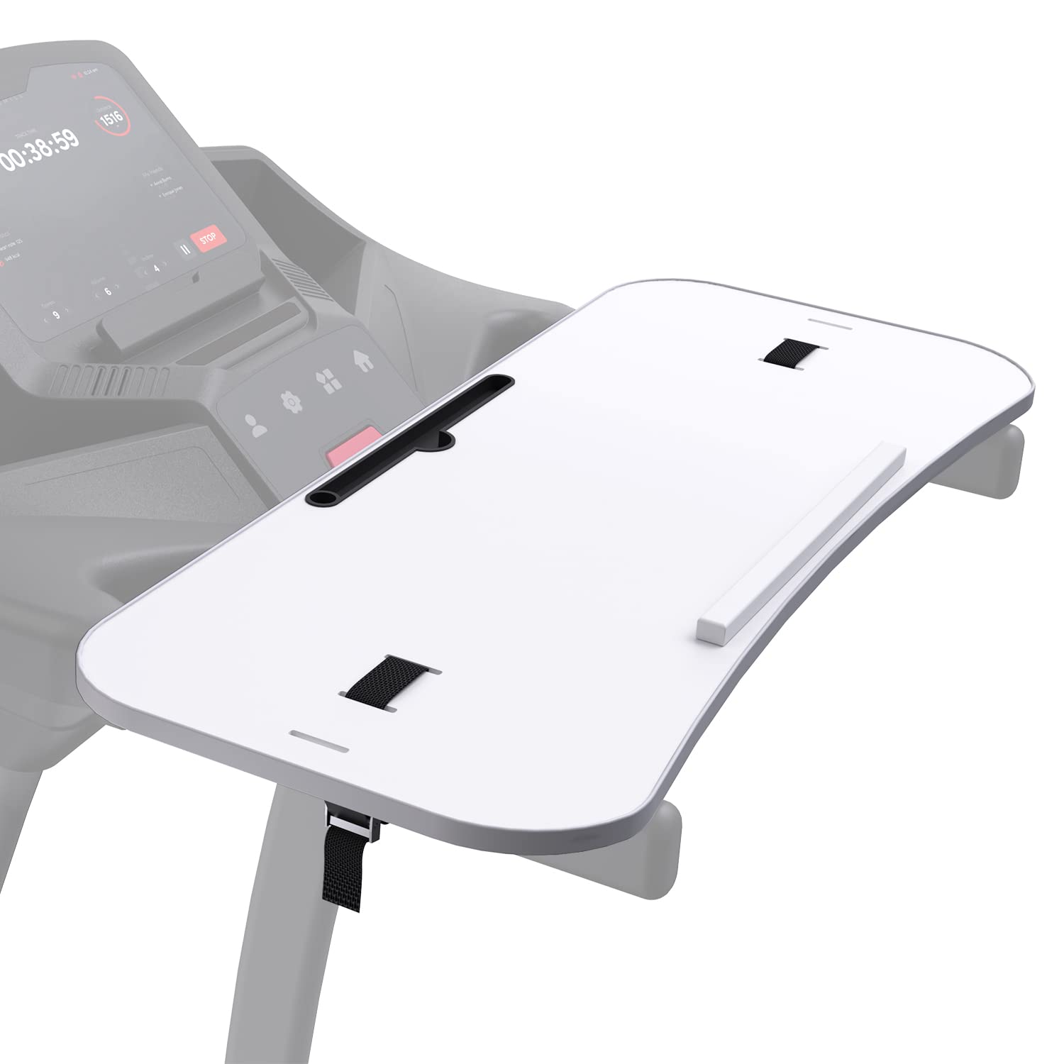 Miden Treadmill Desk Attachment, Universal Laptop Desk for Walking Treadmill, Ergonomic Workstation for Home Office Walking Pad, Notebook/Tablet Stand for Handlebars up to 36", Walk While You Type!