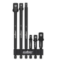 HORUSDY 6-Piece Impact Sockets Adapter Sets, 3-Inch and 6-Inch Hex Shank 1/4" 3/8" 1/2"