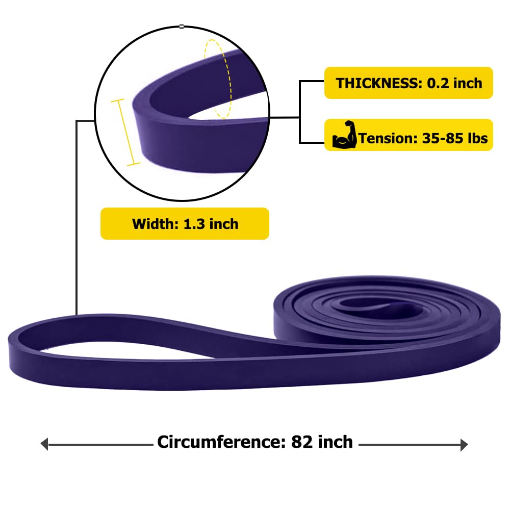 ROSAPOAR Resistance Band Pull up Band Fitness Exercise Bands Natural Latex for Workout Body Stretch Powerlifting Band Fitness Sport Training at Home/The Gym