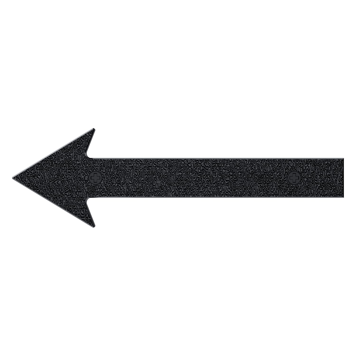 8 Inch Black Floating Arrow Signs, Modern Outdoor Plastic Directional Signs for Wall Yard Street