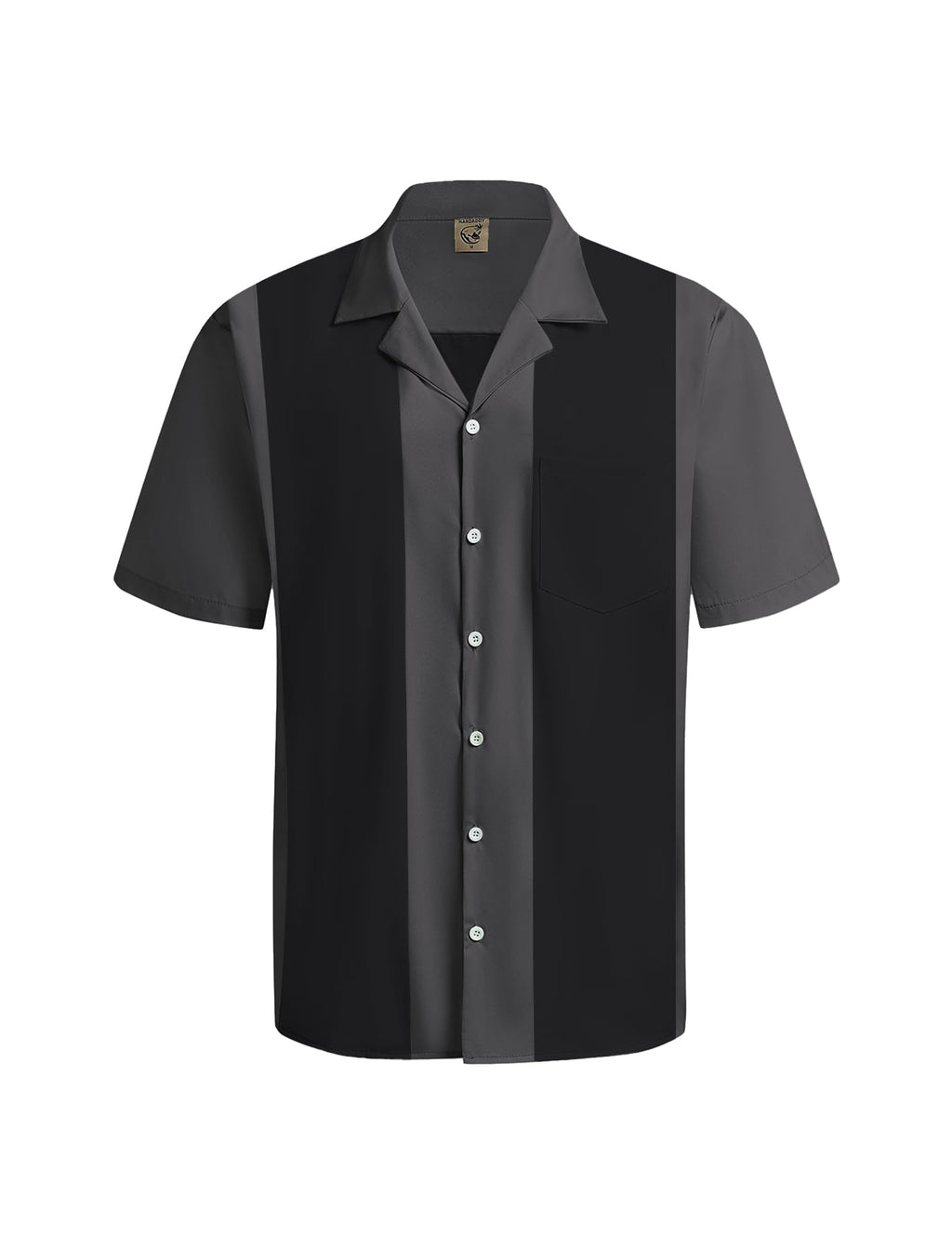 Hardaddy Men's Camp Collar Retro Vintage Bowling Button Down Shirt with Pocket Casual Short Sleeve Beach Shirts Summer