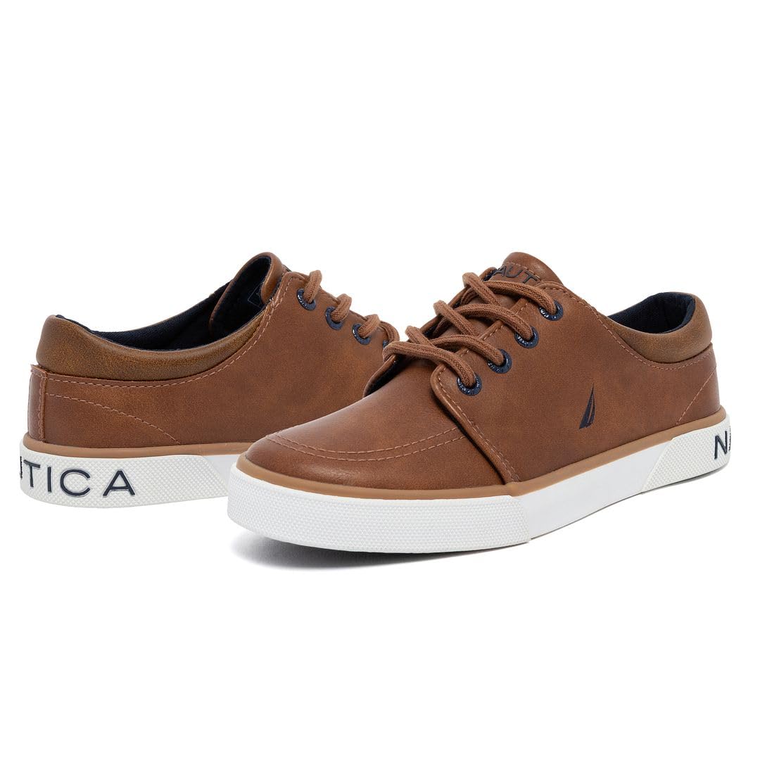 Nautica Kids Boys Lace-Up Fashion Sneakers Low-Top Dress Shoes for Youth - (Big Kid/Little Kid)
