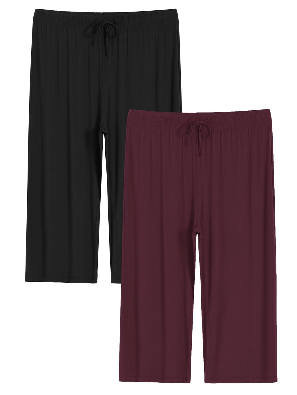 Latuza Women's Plus Size Capri Pajama Pants Wide Leg
