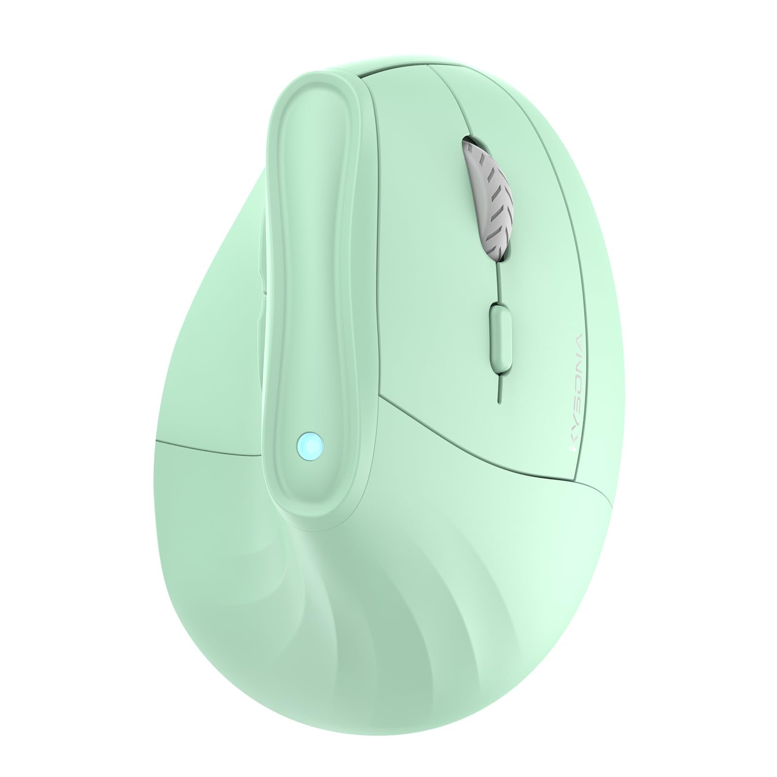 KYSONA Ergonomic Mouse Wireless, Bluetooth Vertical Mouse, 5-Level Adjustable DPI, 2.4G Silent Switch Mice for Windows, MacOS, IPadOS, Laptop, PC, Black