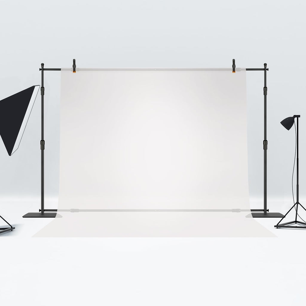 VEVOR Backdrop Stand, 5 x 6.5 ft Adjustable Photo Backdrop Stand Kit, Portable Background Backdrop Stand with 3 Crossbars, Heavy Duty Projector Screen Stand, for Wedding, Photo Video Studio & Party