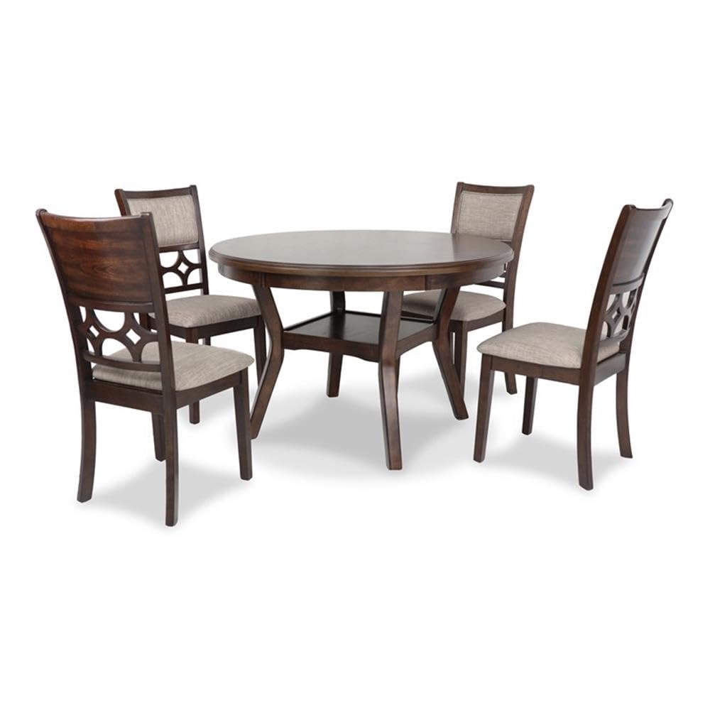 New Classic Furniture Mitchell Dining Room Table, Beige and Brown
