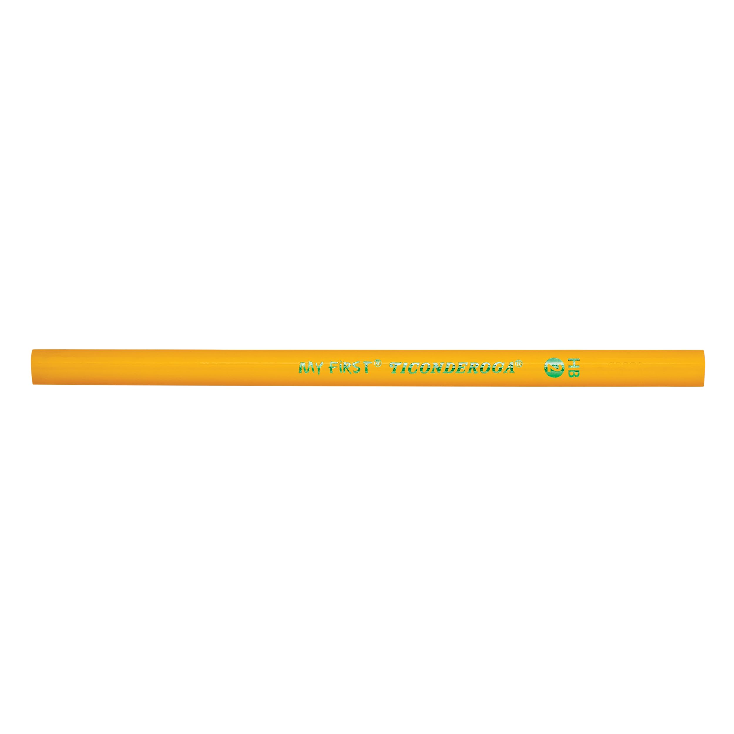 Ticonderoga My First Wood-Cased Pencils, #2 HB Soft, With Eraser, Yellow (X3336) (Pack of 6, 216 Count Total)