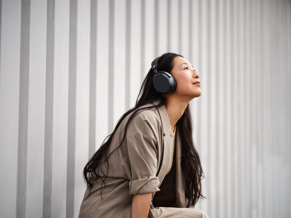 Sennheiser Momentum 4 Wireless Over-Ear Headphones - Bluetooth Headset for Clear Calls with Adaptive Noise Cancellation, Up to 60HR Playtime, Folding Design, 80th Edition