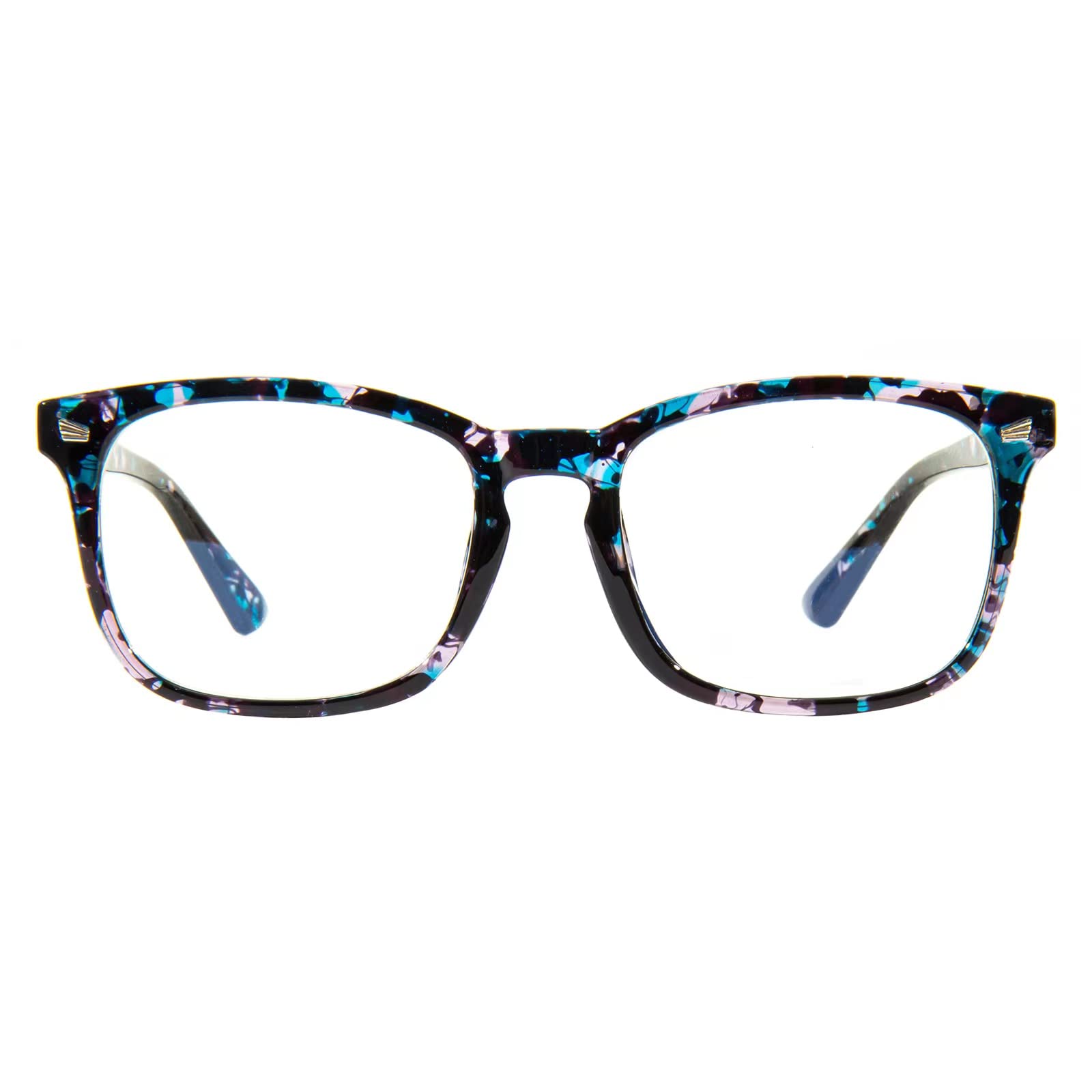 MAXJULI Blue Light Blocking Glasses,Computer Reading/Gaming/TV/Phones Glasses for Women Men(Transparent)
