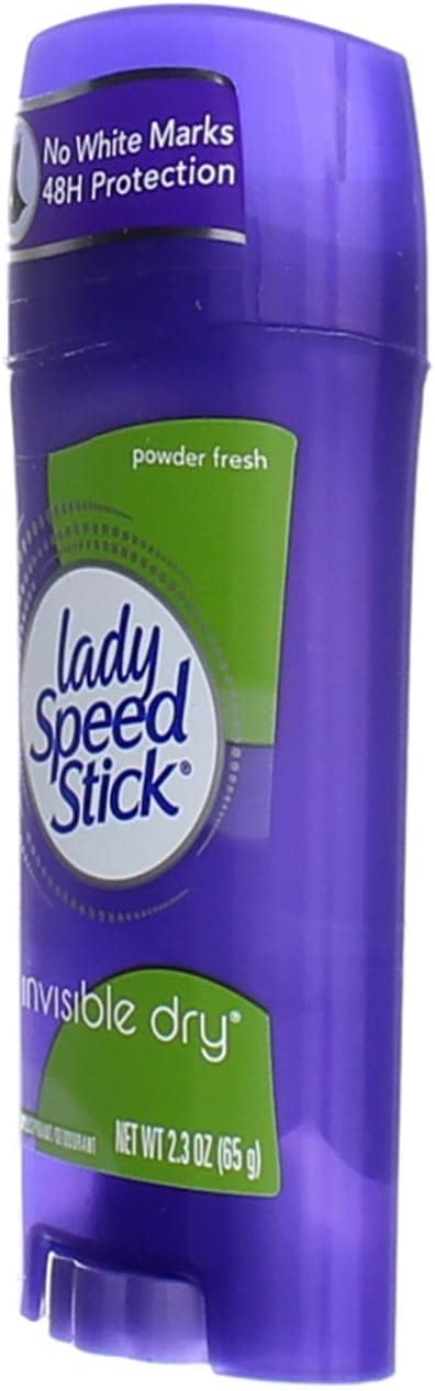 Lady Speed Stick Invisible Dry Antiperspirant & Deodorant, Powder Fresh - 2.3 oz - 4 pk