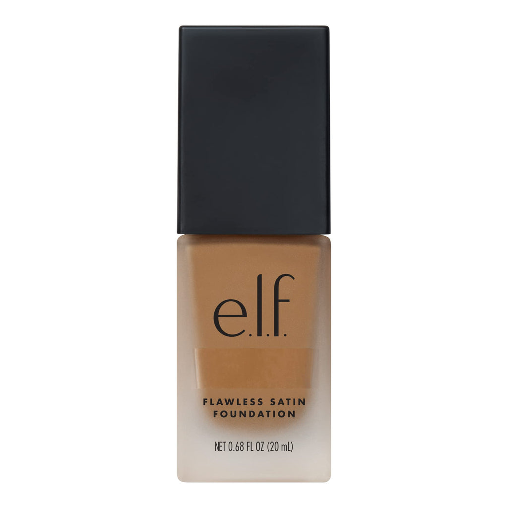 e.l.f. Flawless Satin Foundation, Lightweight & Medium Coverage, Semi-Matte Finish, Vegan & Cruelty-Free, Alabaster, 0.68 Fl Oz (20mL)