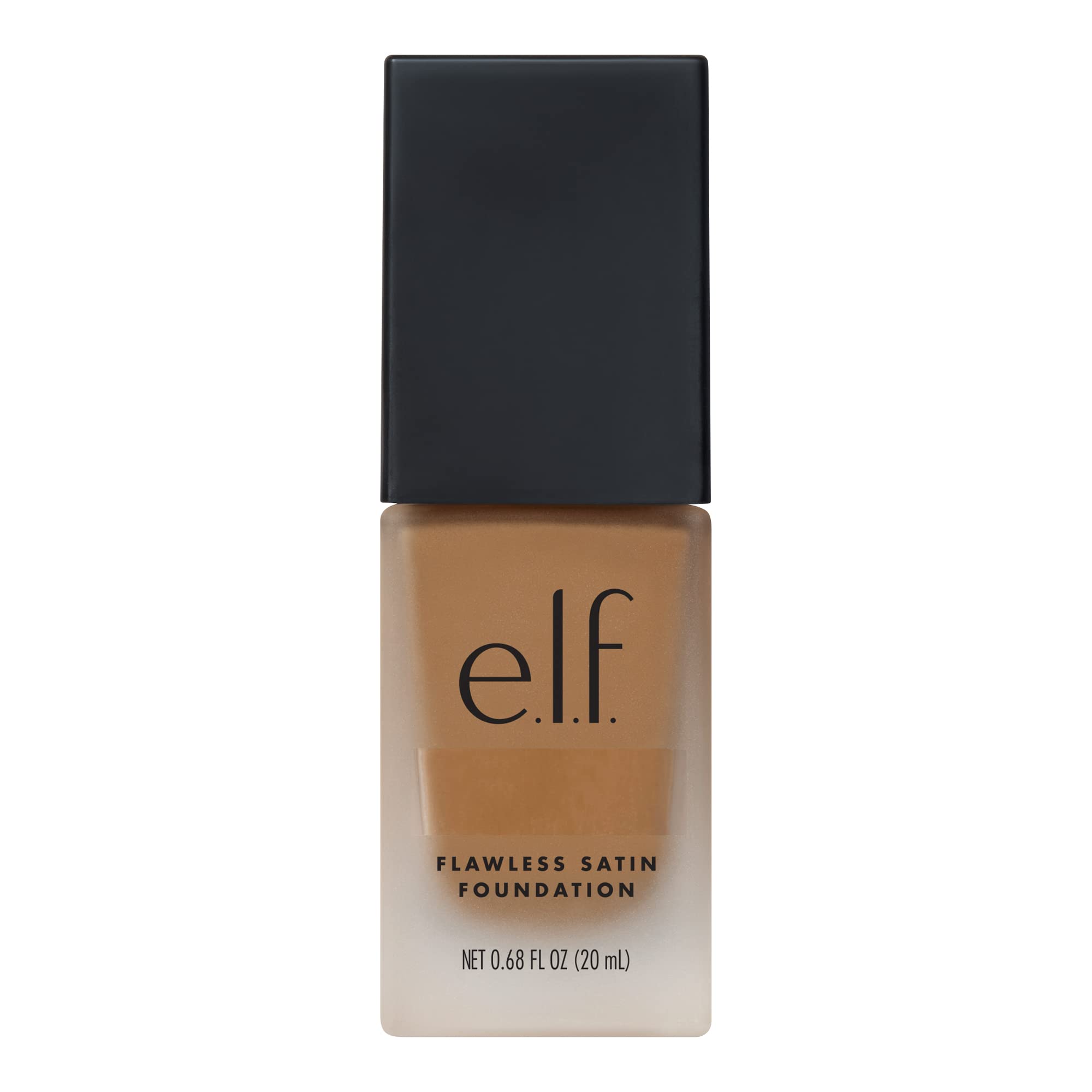 e.l.f. Flawless Satin Foundation, Lightweight & Medium Coverage, Semi-Matte Finish, Vegan & Cruelty-Free, Alabaster, 0.68 Fl Oz (20mL)