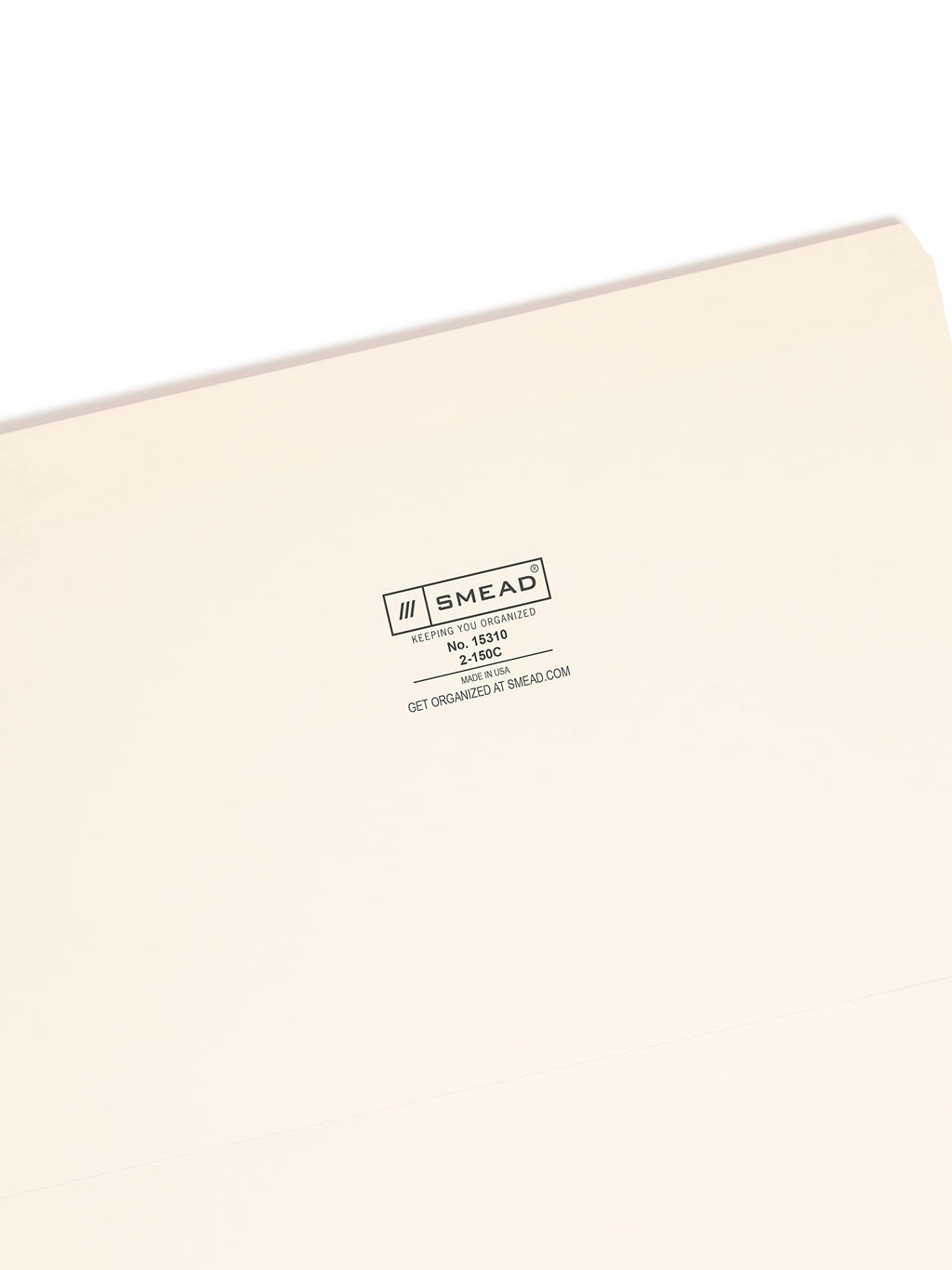 Smead File Folder, Reinforced 1/3-Cut Tab, Center Position, Legal Size, Manila, 100 per Box (15336)