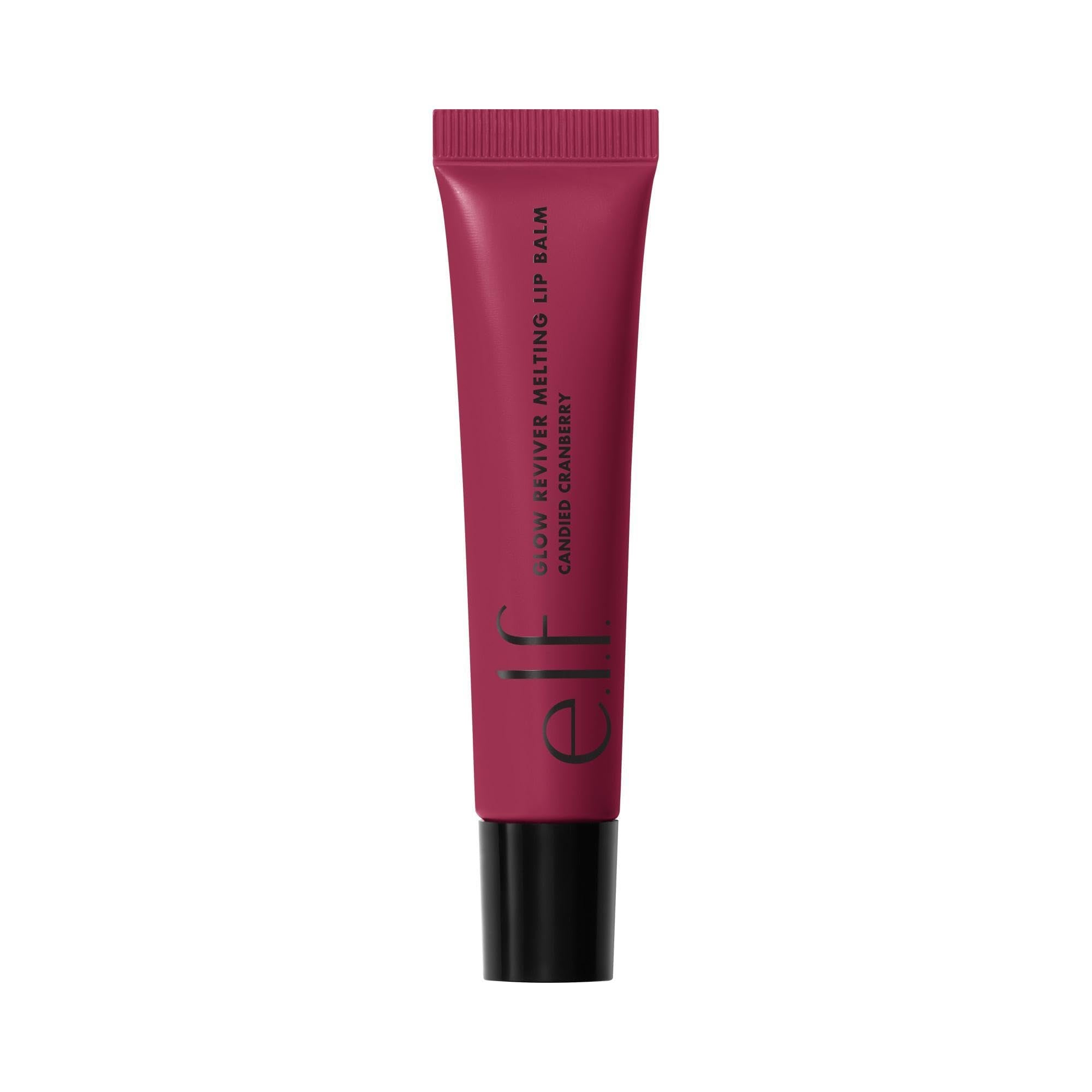 e.l.f. Glow Reviver Melting Lip Balm, Hydrating Tinted Lip Balm For A Glossy Finish & Soft, Supple Lips, Vegan & Cruelty-Free, Blackberry Sorbet