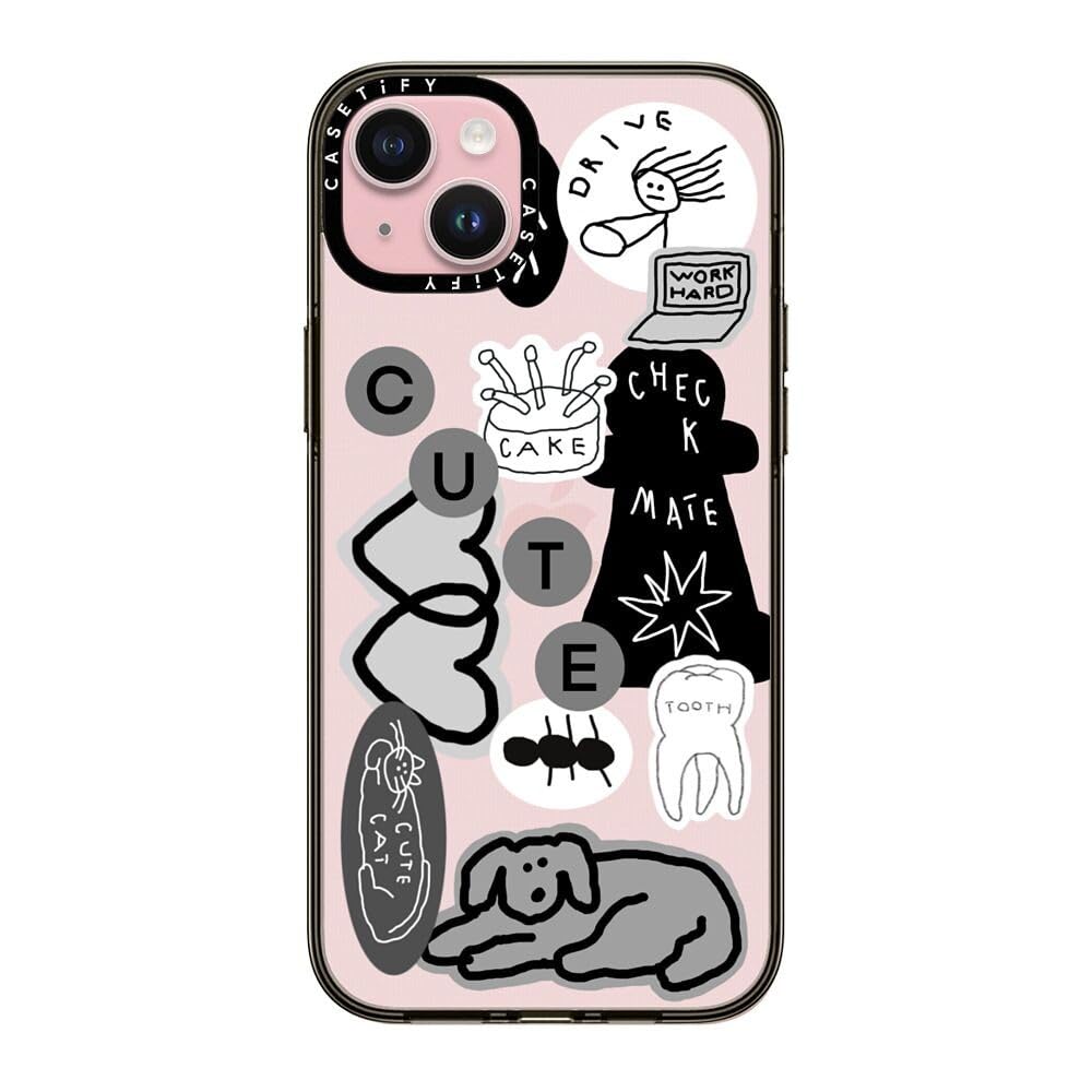 CASETiFY Compact Case for iPhone 13 [Lightweight / 4 ft. 2X Military Grade Drop Protection/Slim] - #1 Mom - Clear Black