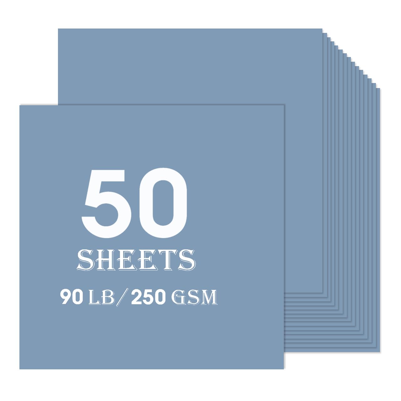 Black Cardstock 50 sheets, 12” x 12” Cardstock Paper Bulk Construction Paper,250GSM Card Stock Printer Paper Scrapbooking Supplies for Diy Crafts Cricut Card Making (Black)