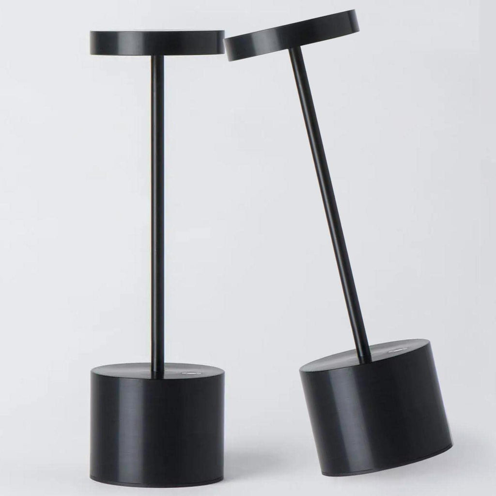 2Pack Cordless Table Lamp, Rechargeable LED Battery 5000mAh Metal USB Portable Powered Desk Lamp, 3 Levels Brightness Light for Restaurants Outdoor (2pack 10.25in Titanium)